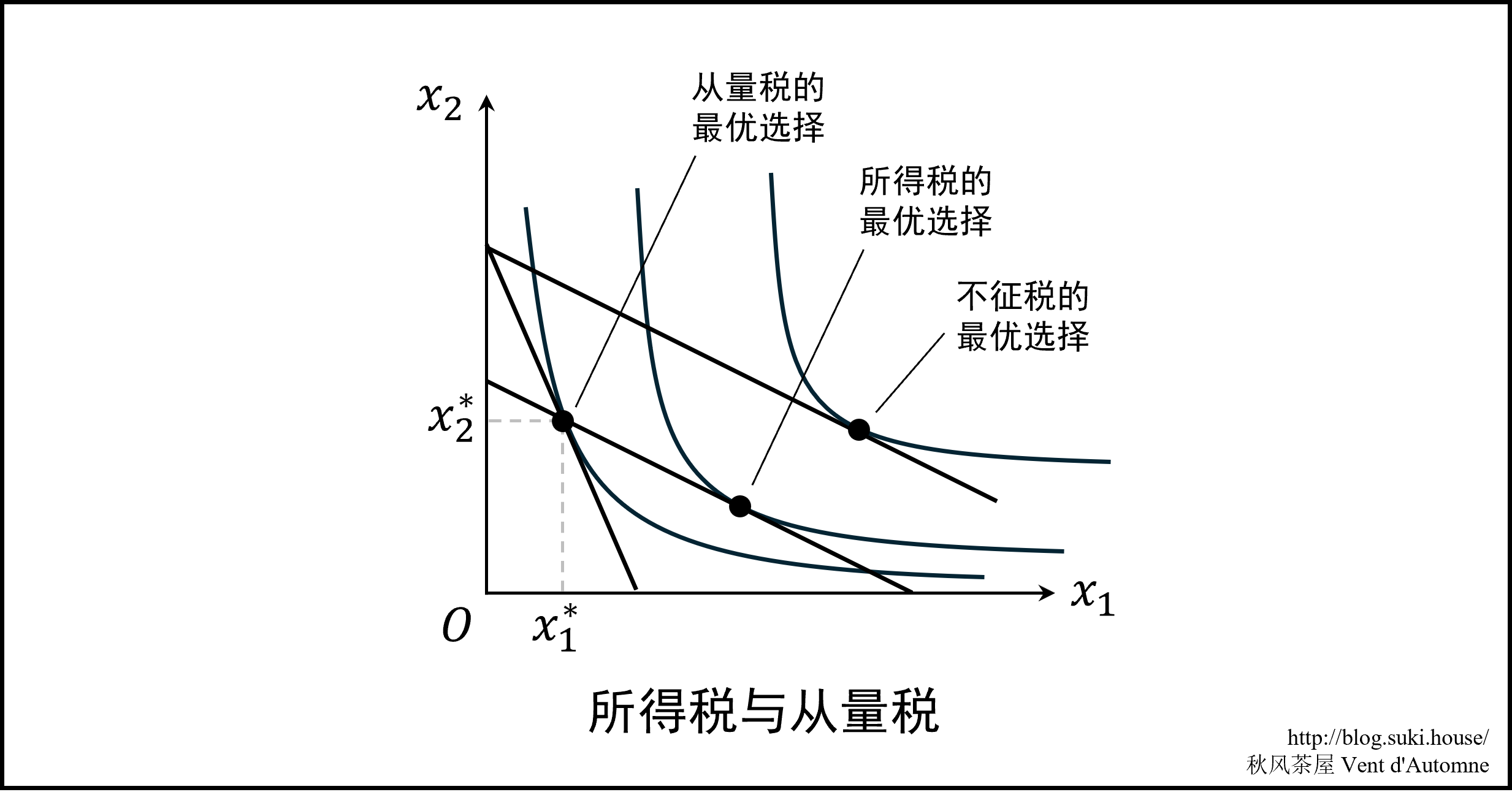 图 5.3: 所得税与从量税